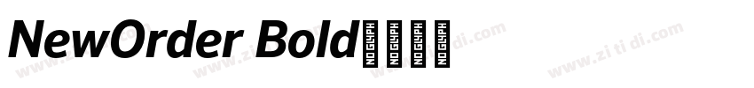 NewOrder Bold字体转换